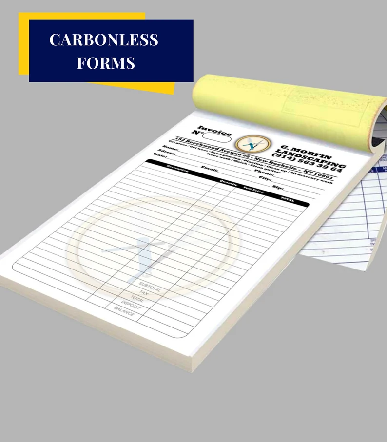 Factura/libro personalizado